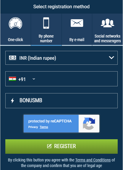 1xBet India Registration and Promotion Code