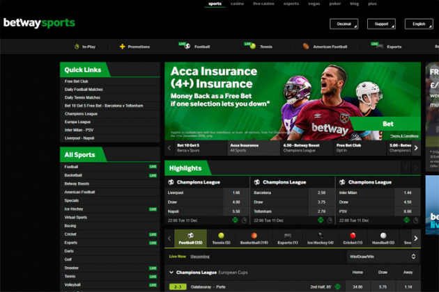 BetWay Review \u26bd\ufe0f 2020: New Customer Offers, Sports Markets, Mobile App